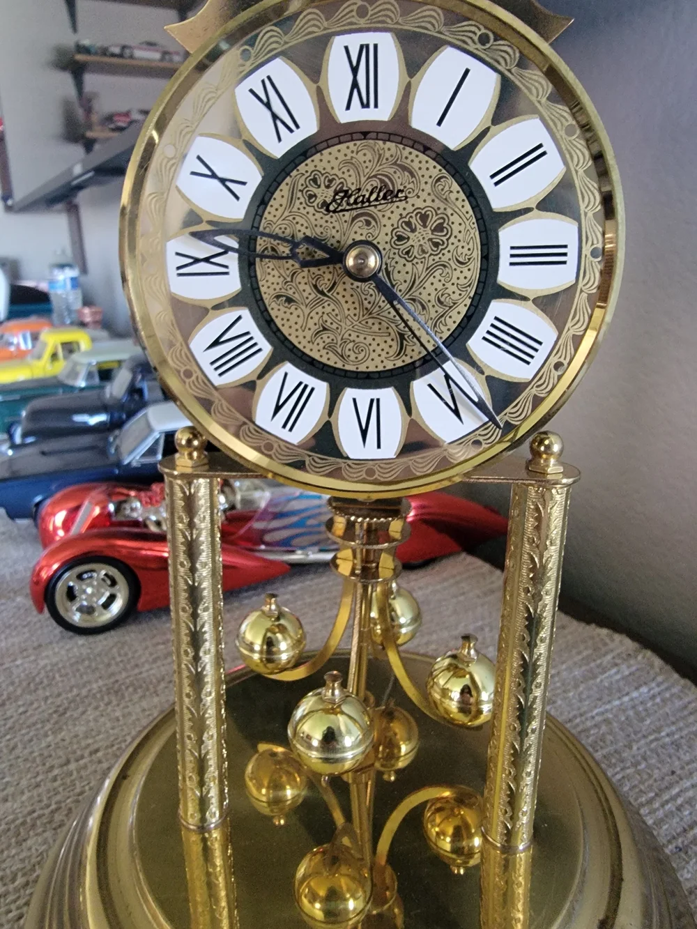 Gold Anniversary Dome Clock Made In German *no Key
